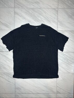 Youngla Black Men's Short-Sleeve Terry Shirt